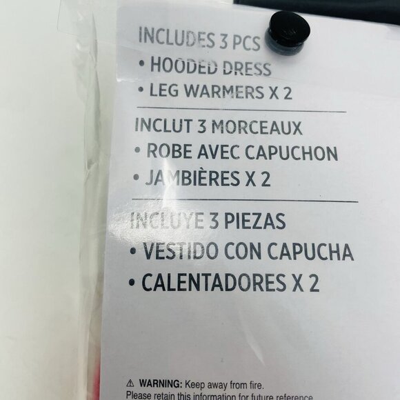 Dalmatian Dotted Doggy Youth Girls Large 12/14 Halloween Costume Dress in White - Picture 6 of 7